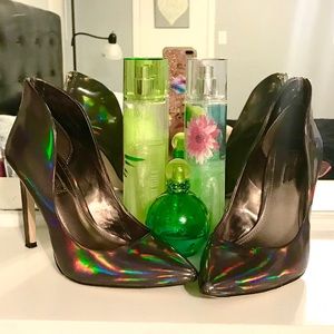BCBG Holographic Heels